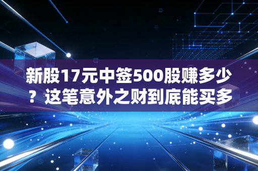 新股17元中签500股赚多少？这笔意外之财到底能买多少排骨？
