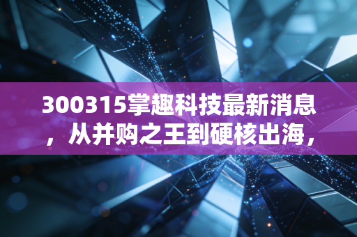 300315掌趣科技最新消息，从并购之王到硬核出海，这只老牌游戏股还能打吗？