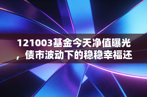 121003基金今天净值曝光，债市波动下的稳稳幸福还能持续吗？聊聊我的投资实盘感悟