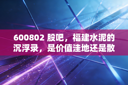 600802 股吧,福建水泥的沉浮录,是价值洼地还是散户的伤心太平洋?