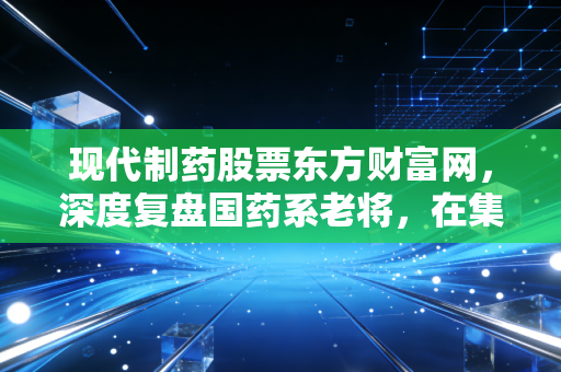 现代制药股票东方财富网，深度复盘国药系老将，在集采风暴中寻找避风港