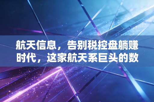 航天信息，告别税控盘躺赚时代，这家航天系巨头的数字化突围战