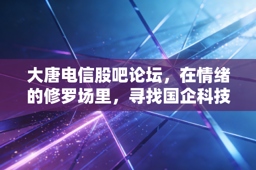 大唐电信股吧论坛，在情绪的修罗场里，寻找国企科技股的突围曙光