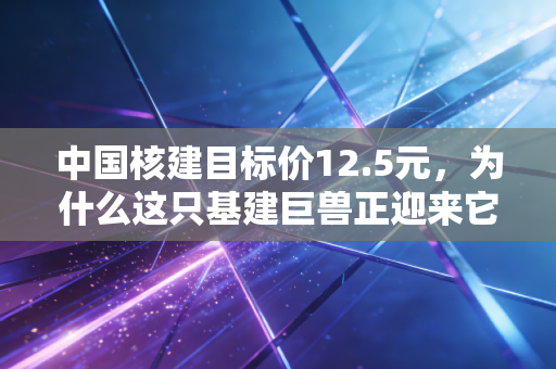 中国核建目标价12.5元,为什么这只基建巨兽正迎来它的黄金时代?