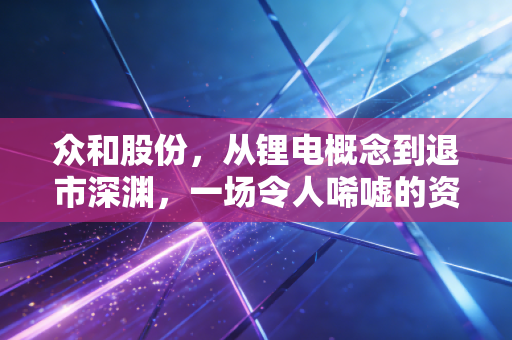 众和股份，从锂电概念到退市深渊，一场令人唏嘘的资本狂想曲