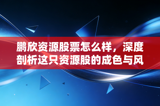 鹏欣资源股票怎么样，深度剖析这只资源股的成色与风险，是金矿还是深坑？