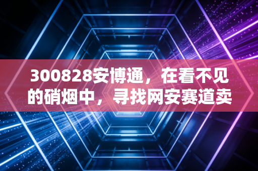 300828安博通，在看不见的硝烟中，寻找网安赛道卖铲人的真实价值