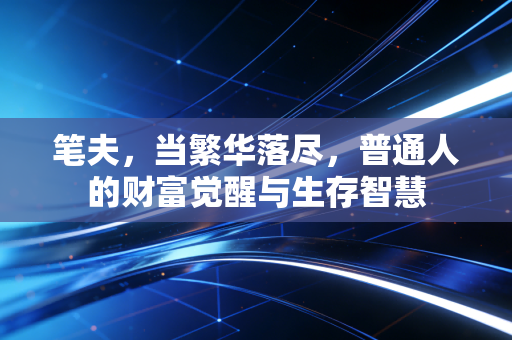 笔夫，当繁华落尽，普通人的财富觉醒与生存智慧