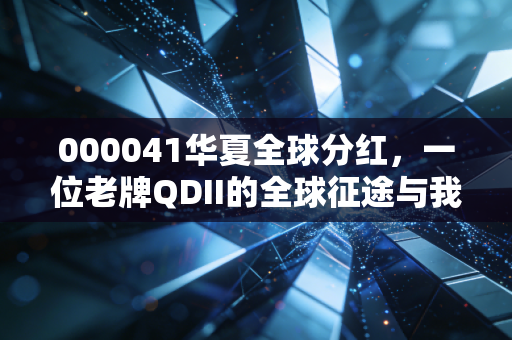 000041华夏全球分红，一位老牌QDII的全球征途与我们的财富出海梦