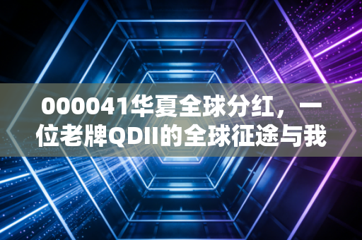 000041华夏全球分红，一位老牌QDII的全球征途与我们的财富出海梦