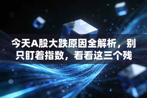 今天A股大跌原因全解析,别只盯着指数,看看这三个残酷真相