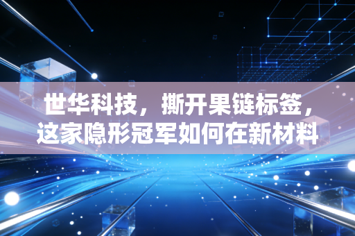 世华科技，撕开果链标签，这家隐形冠军如何在新材料赛道突围？