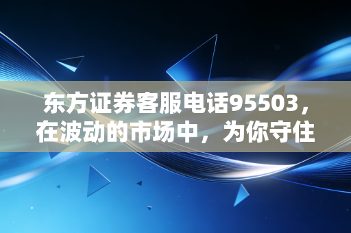 东方证券客服电话95503，在波动的市场中，为你守住那份安全感