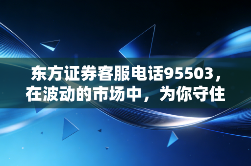 东方证券客服电话95503，在波动的市场中，为你守住那份安全感