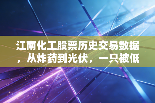 江南化工股票历史交易数据，从炸药到光伏，一只被低估的成长股进化史