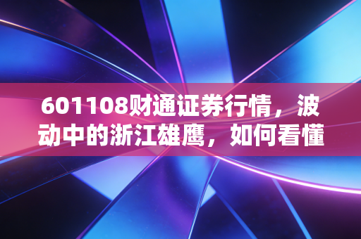 601108财通证券行情，波动中的浙江雄鹰，如何看懂券商股的心跳？