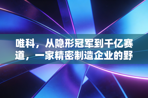 唯科，从隐形冠军到千亿赛道，一家精密制造企业的野望与坚守
