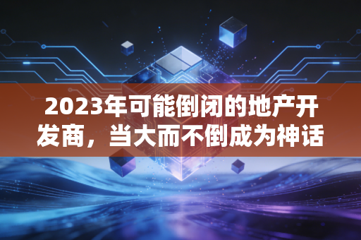 2023年可能倒闭的地产开发商,当大而不倒成为神话,我们该如何守住自己的钱袋子?