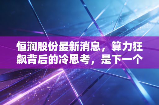 恒润股份最新消息,算力狂飙背后的冷思考,是下一个十倍股还是昙花一现?
