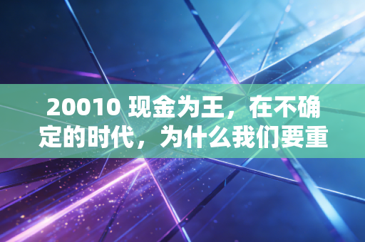 20010 现金为王，在不确定的时代，为什么我们要重新审视现金流比资产增值更重要？
