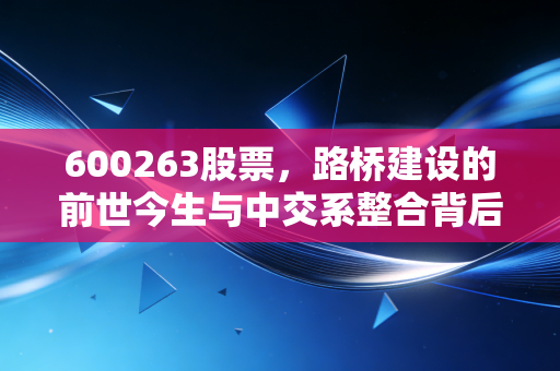 600263股票，路桥建设的前世今生与中交系整合背后的资本启示