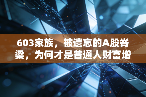 603家族，被遗忘的A股脊梁，为何才是普通人财富增值的压舱石？