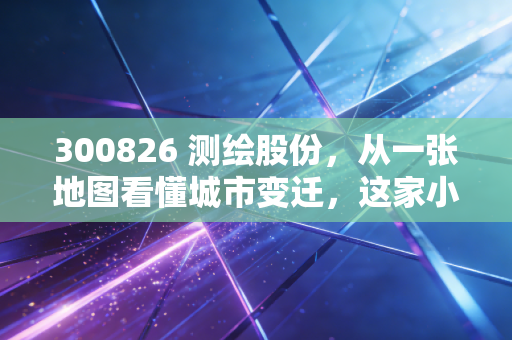 300826 测绘股份，从一张地图看懂城市变迁，这家小而美的公司到底藏着什么潜力？
