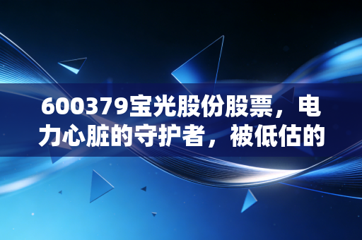600379宝光股份股票，电力心脏的守护者，被低估的隐形冠军？