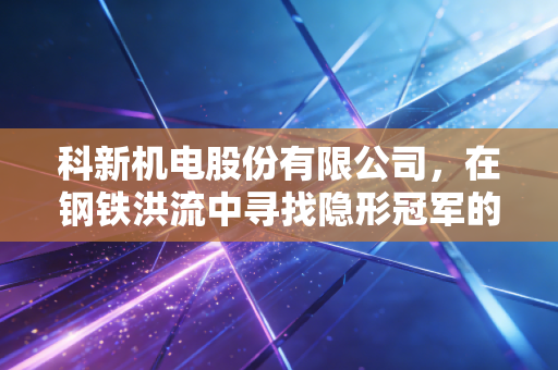 科新机电股份有限公司，在钢铁洪流中寻找隐形冠军的长期主义