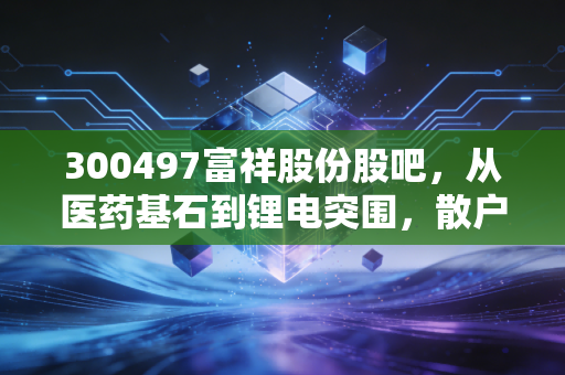 300497富祥股份股吧，从医药基石到锂电突围，散户情绪与基本面的深度博弈