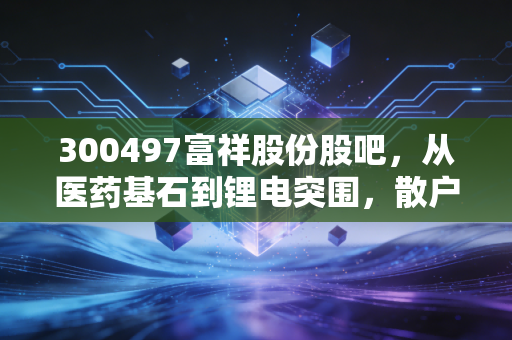 300497富祥股份股吧，从医药基石到锂电突围，散户情绪与基本面的深度博弈