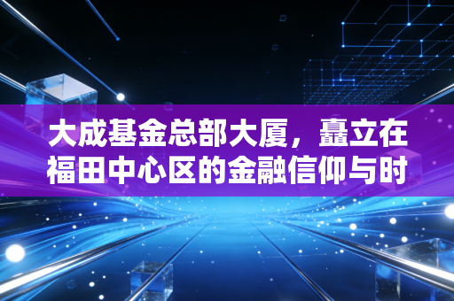 大成基金总部大厦,矗立在福田中心区的金融信仰与时间的朋友