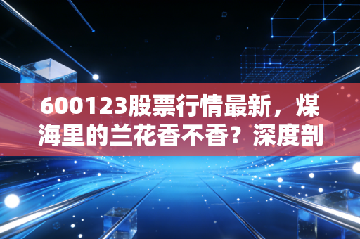 600123股票行情最新,煤海里的兰花香不香?深度剖析这只煤化双轮驱动的老牌劲旅