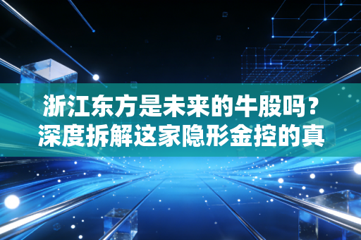 浙江东方是未来的牛股吗？深度拆解这家隐形金控的真实底色与投资逻辑