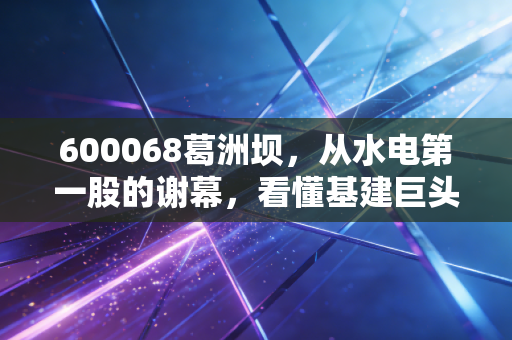 600068葛洲坝，从水电第一股的谢幕，看懂基建巨头的资本棋局与财富启示
