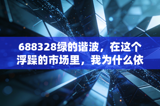 688328绿的谐波，在这个浮躁的市场里，我为什么依然看好减速器龙头的长期价值？