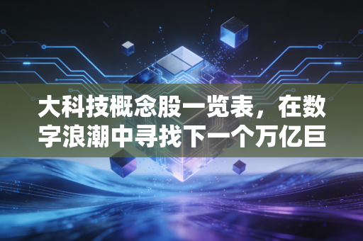 大科技概念股一览表,在数字浪潮中寻找下一个万亿巨头