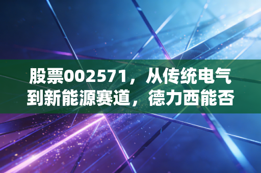 股票002571，从传统电气到新能源赛道，德力西能否成为下一个翻倍黑马？