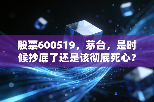 股票600519，茅台，是时候抄底了还是该彻底死心？聊聊我眼中的股王困局