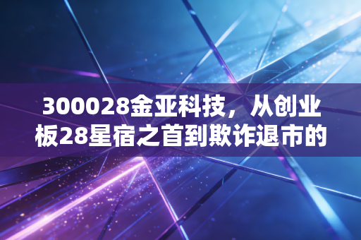 300028金亚科技，从创业板28星宿之首到欺诈退市的荒诞剧，给所有股民的一记响亮耳光