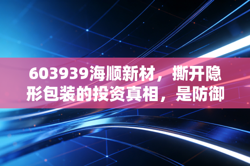 603939海顺新材,撕开隐形包装的投资真相,是防御性资产还是平庸之辈?