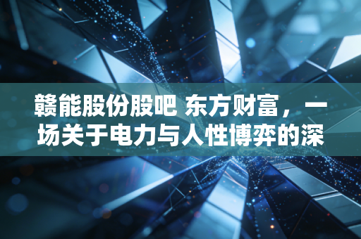 赣能股份股吧 东方财富,一场关于电力与人性博弈的深度复盘
