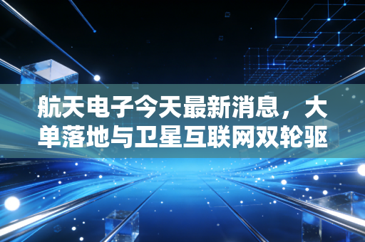 航天电子今天最新消息，大单落地与卫星互联网双轮驱动，这只航天军工茅还能追吗？
