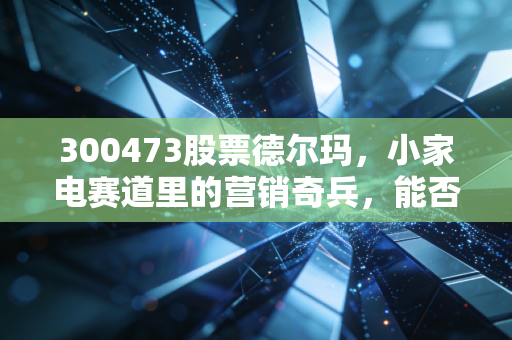300473股票德尔玛，小家电赛道里的营销奇兵，能否撑起投资者的长期期待？