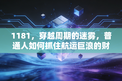 1181，穿越周期的迷雾，普通人如何抓住航运巨浪的财富机遇？