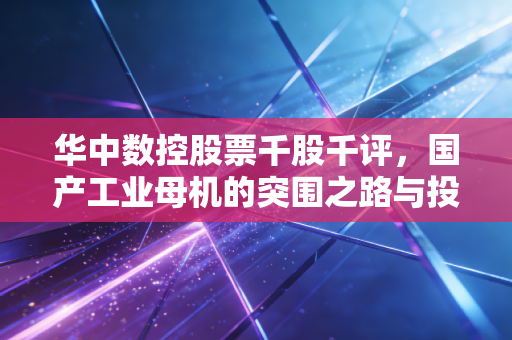 华中数控股票千股千评,国产工业母机的突围之路与投资者的爱恨情仇