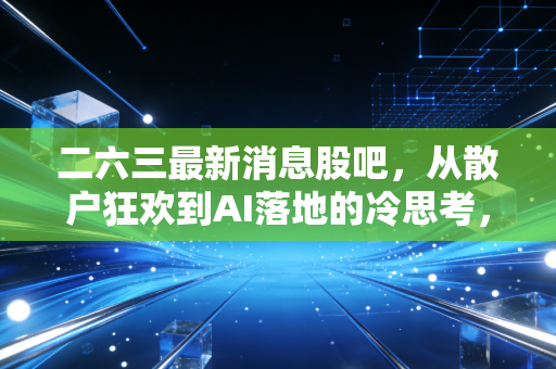 二六三最新消息股吧,从散户狂欢到AI落地的冷思考,我们到底在博弈什么?