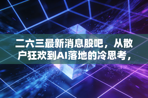 二六三最新消息股吧,从散户狂欢到AI落地的冷思考,我们到底在博弈什么?