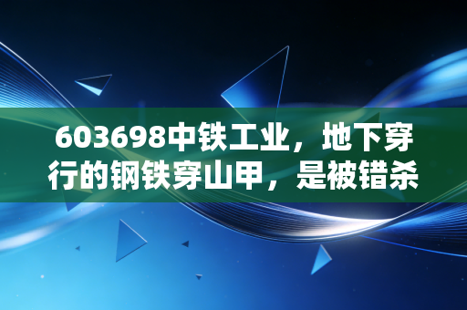 603698中铁工业,地下穿行的钢铁穿山甲,是被错杀的硬核资产吗?