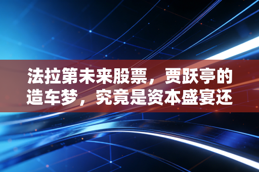 法拉第未来股票,贾跃亭的造车梦,究竟是资本盛宴还是散户的修罗场?